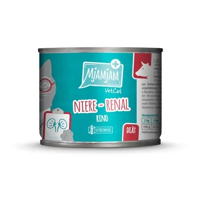 MjAMjAM VetCat Riñón - Renal 6 x 200 g Vacuno