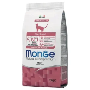 Monge Monoprotein Sterilised Cat con vacuno 1,5 kg