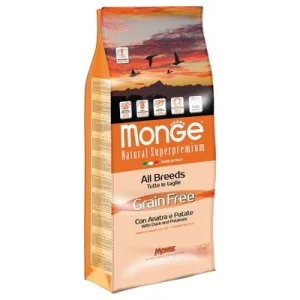 Monge Superpremium Grain Free All Breeds pato y patata 12 kg