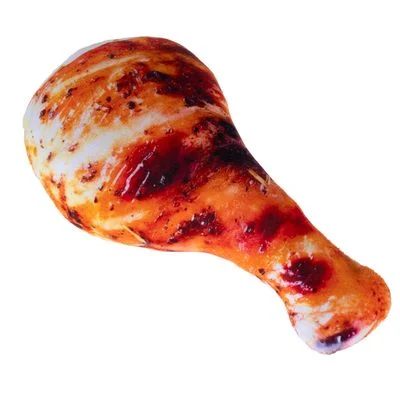 Muslo de pollo TIAKI juguete para perros 23 x 13,5 x 5 cm (L x An x Al)