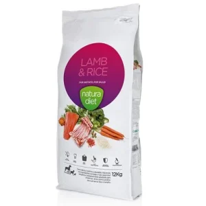 Natura Diet Adult con cordero y arroz pienso para perros 12 kg