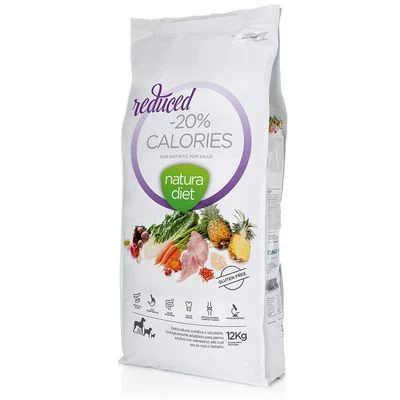 Natura Diet Reduced - 20 % de calorías con pavo pienso para perros 12 kg