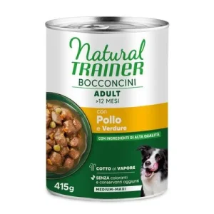 Natural Trainer Adult Medium & Maxi bocaditos en salsa 415 g