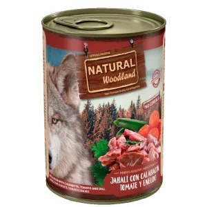 NATURAL WOODLAND Jabalí con Calabacín 400g