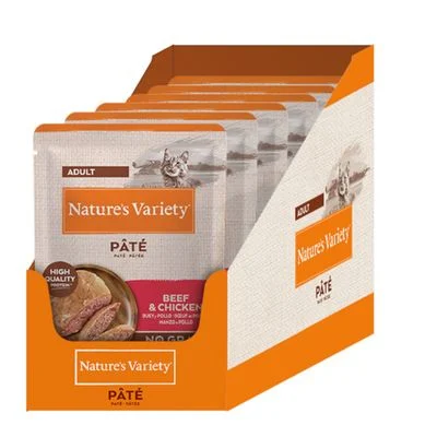 Nature's Variety Pâté No Grain Adult 12 x 70 g Vacuno y pollo