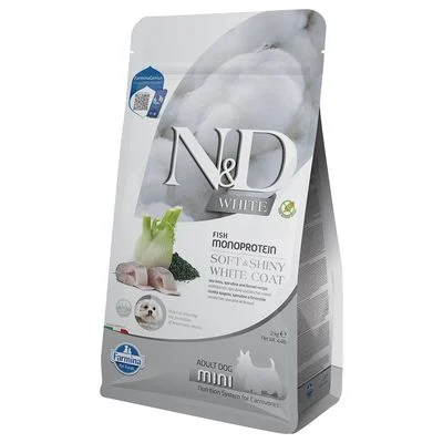 N&D Dog Adult Mini White con lubina, hinojo y espirulina 2 kg