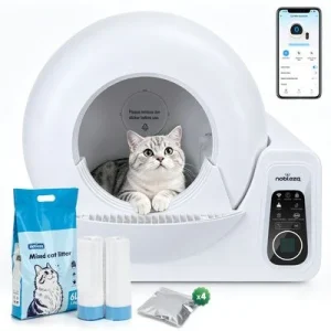 Nobleza Arenero Automático Autolimpiable para Gatos SL04 Blanco