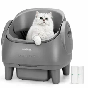 Nobleza Arenero Gatos Autolimpiable Abierto SL05 Gris