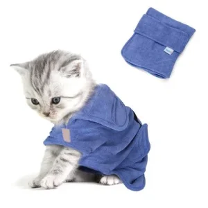 Nobleza Toalla Albornoz para Perros con Velcro XS