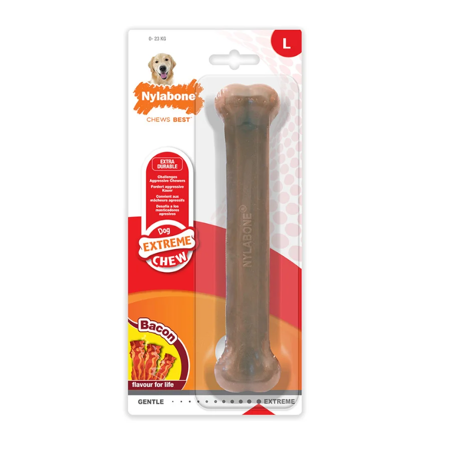 Nylabone Extreme Hueso Mordedor Sabor a Bacon para perros - Image 2