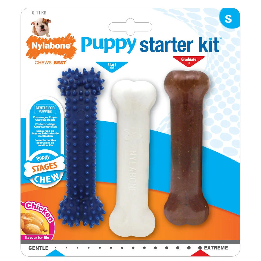 Nylabone Kit de Iniciación Mordedor Triple para cachorros - Image 2