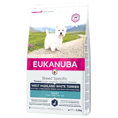 Oferta de prueba: Eukanuba pienso para perros de 2 a 3 kg Breed West Highland White Terrier "Westy" 2,5 kg