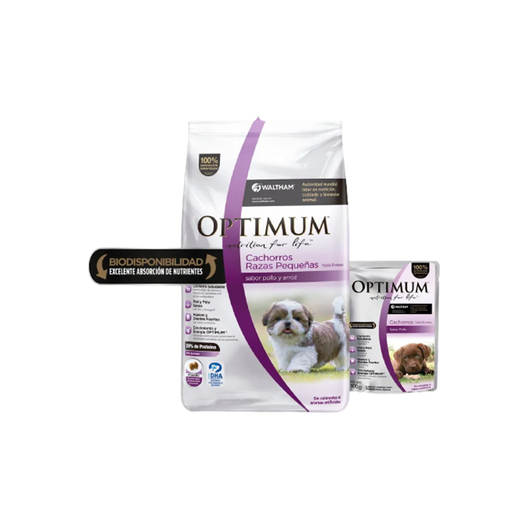 OPTIMUM CACHORRO RAZAS PEQUEÑAS 3 KG