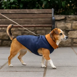 Outech Abrigo Estilo Aviador Rosa y Azul para perros