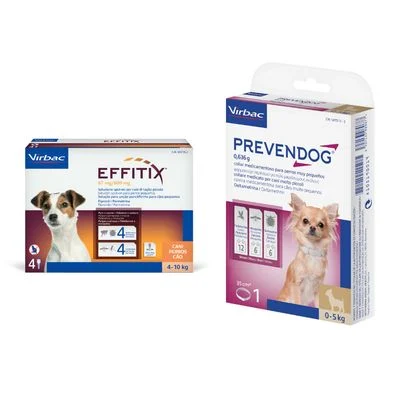 Pack de antiparasitarios: collar Prevendog + pipetas Effitix para perros Collar 35 cm + pipetas 4-10 kg