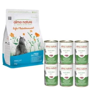 Pack nutrición mixta: pienso 2 kg + latas Almo Nature 6 x 70/140 g