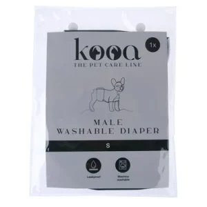 Pañal lavable kooa para perros macho Talla S