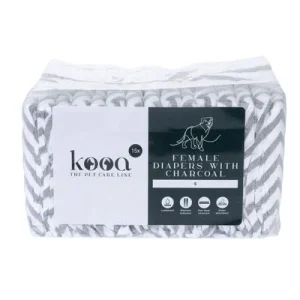 Pañales kooa con carbón vegetal para perras XS