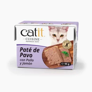 Patés para Gatos Catit Cuisine Pavo con Pollo y Jamon