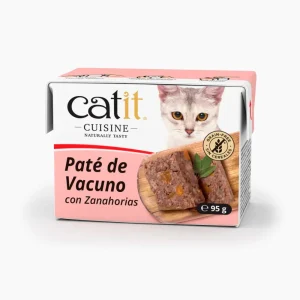 Patés para Gatos Catit Cuisine Vacuno con Zanahorias