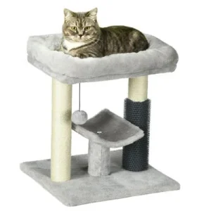 PawHut Árbol para Gato 40x40x48 cm Gris 1 Article