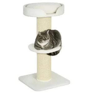 PawHut Árbol para Gato 45x45x91 cm Crema 1 Article