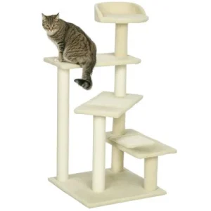 PawHut Árbol para Gato 50x50x100cm Beige 1 Article