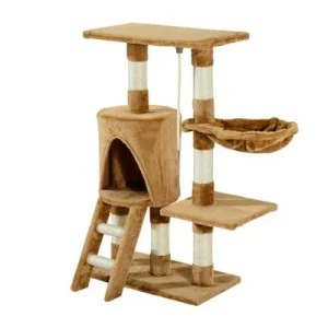 PawHut Árbol para Gato 55x30x95 cm Marrón 1 Article