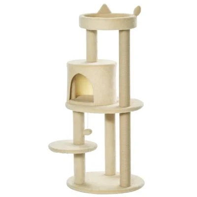 PawHut Árbol para Gato Crema