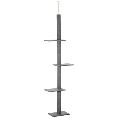 PawHut Árbol para Gato Gris
