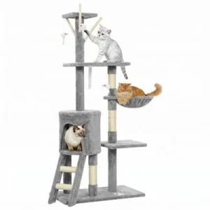 PawHut Árbol para Gato Gris