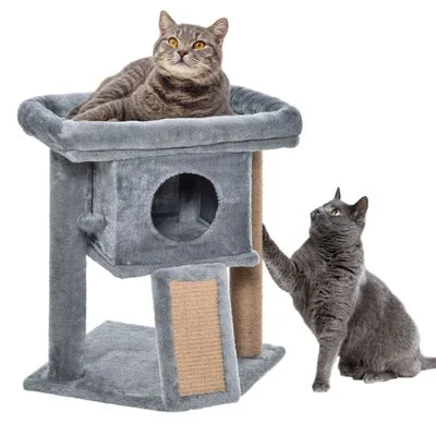 PawHut Árbol para Gato Gris