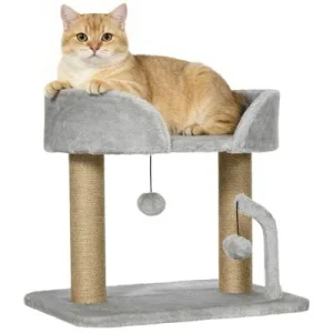 PawHut Árbol para Gato Gris Claro