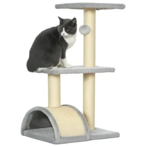 PawHut Árbol para Gato Gris Claro