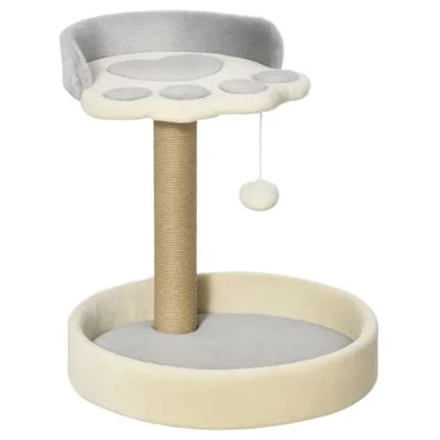 PawHut Árbol para Gato Gris Claro