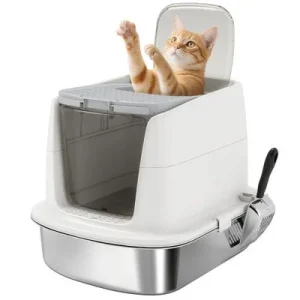 PawHut Arenero para Gato Blanco