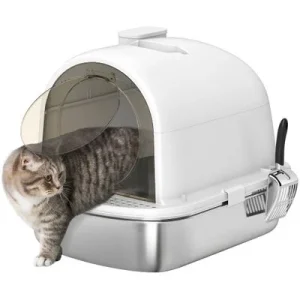 PawHut Arenero para Gato Blanco