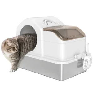 PawHut Arenero para Gato Blanco