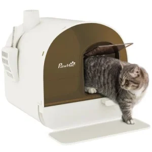 PawHut Arenero para Gato Blanco