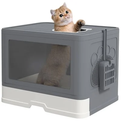 PawHut Arenero para Gato Gris