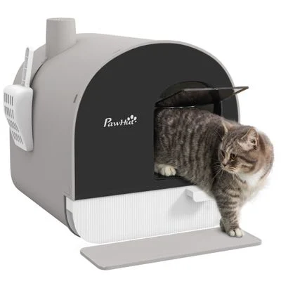 PawHut Arenero para Gato Gris