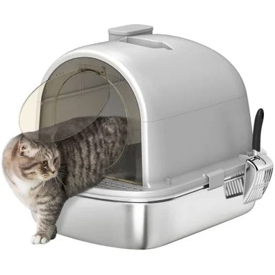 PawHut Arenero para Gato Gris
