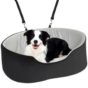 PawHut Asiento Coche Perro 77x43x28 cm Negro 1 Article