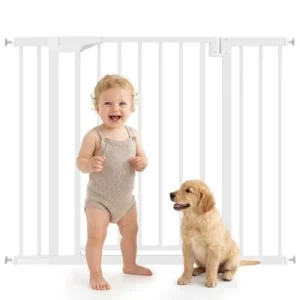 PawHut Barrera de Seguridad 102x3x76 cm