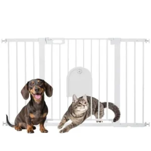 PawHut Barrera de Seguridad Blanco