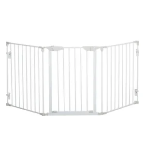 PawHut Barrera de Seguridad Blanco