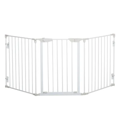 PawHut Barrera de Seguridad Blanco