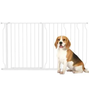 PawHut Barrera de Seguridad Blanco