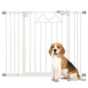 PawHut Barrera de Seguridad Blanco