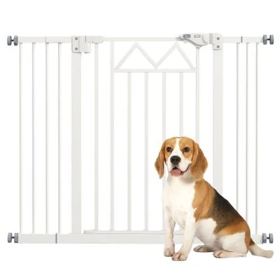 PawHut Barrera de Seguridad Blanco
